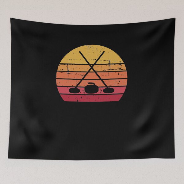 Item preview, Retro Curling Vintage Ice Curling Player designed and sold by jeffded.