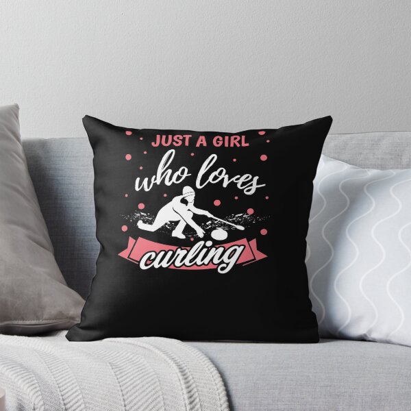 Item preview, Just A Girl Who Lvoes Curling Ice Curling Player designed and sold by jeffded.