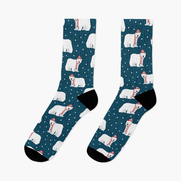 Item preview, Polar Bears - Cute winter bears (blue) designed and sold by littlearrow.