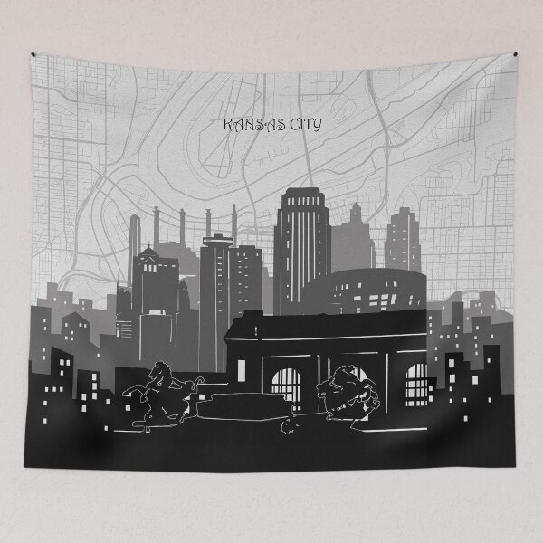 Item preview, kansas city skyline designed and sold by BekimART2.