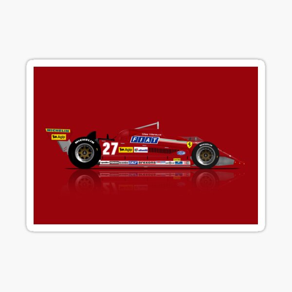 G VILLENEUVE Formula 1 Champion Sticker 