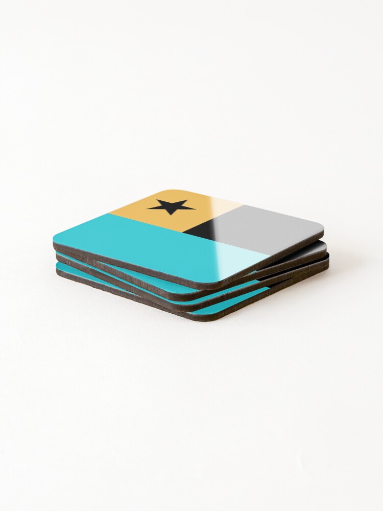 Thumbnail 4 of 5, Coasters (Set of 4), Chile Flag Inverted Color Version designed and sold by Dator.