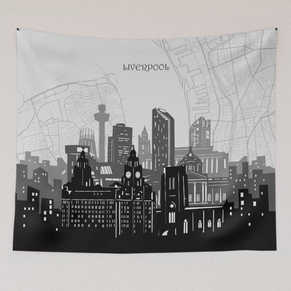 Item preview, liverpool skyline designed and sold by BekimART2.