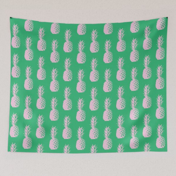 Item preview, Pineapple Pattern - Green & Light Pink #945 designed and sold by Natural Collective.