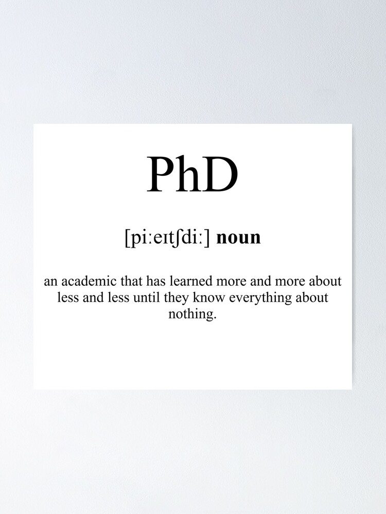what does the word phd mean