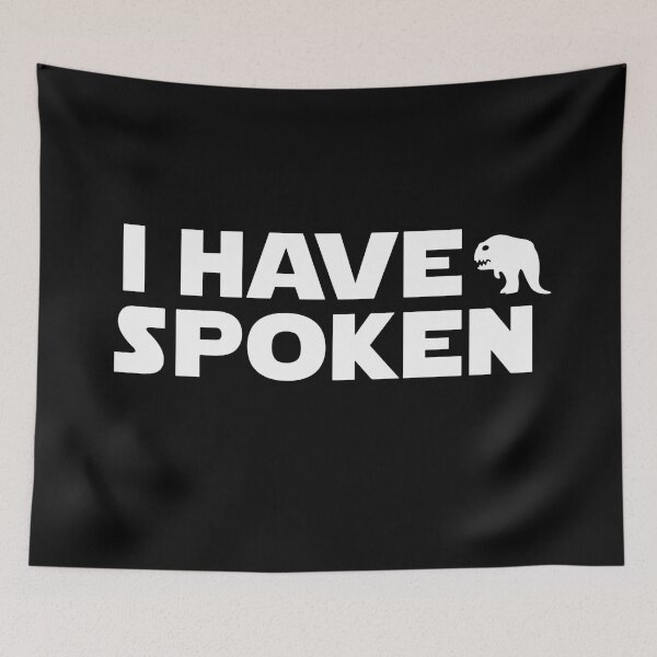 Item preview, I Have Spoken Silhouette designed and sold by wishtopia.