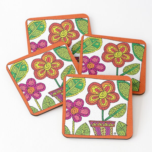 Item preview, Flower Pot Doodle (Hand-drawn) designed and sold by PaisleyMcNoodle.