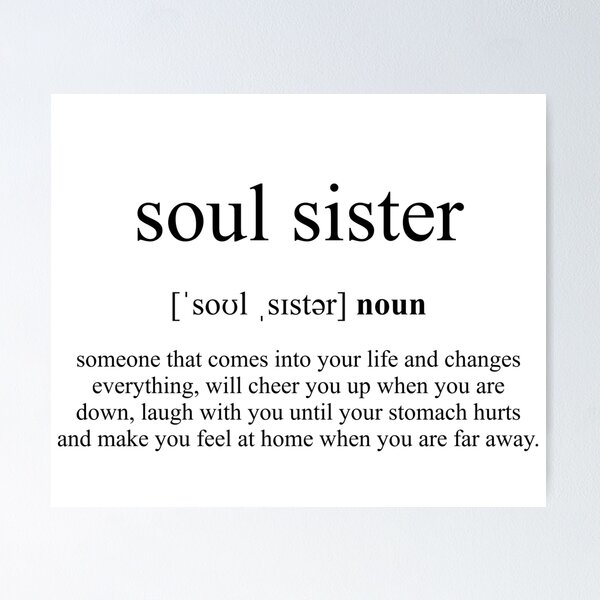 Artikel-Vorschau von Soul Sister (Seelenschwester) Definition | Dictionary Collection, designt und verkauft von Designschmiede.