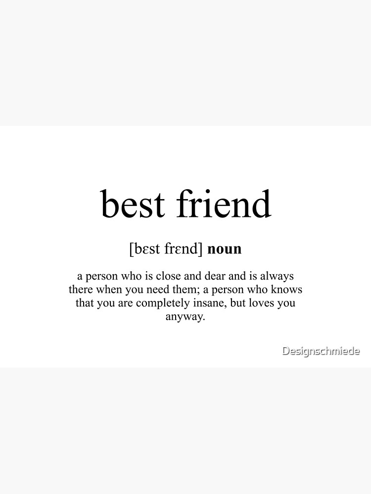 description of a friend