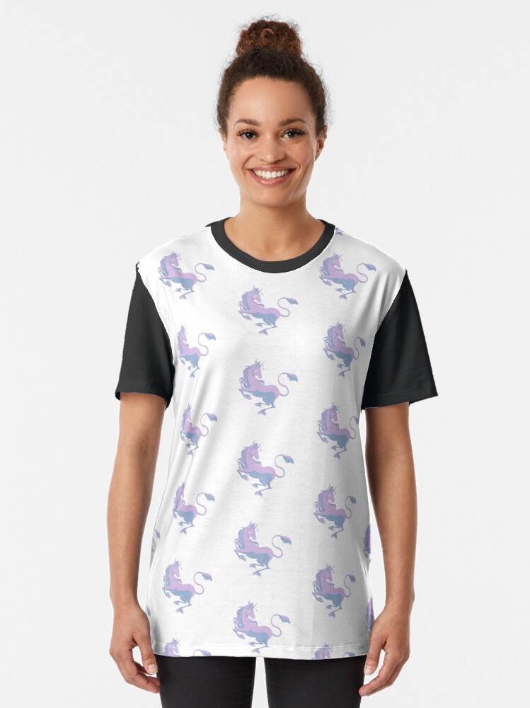 Alternate view of The Last Unicorn dreamy pastel Graphic T-Shirt