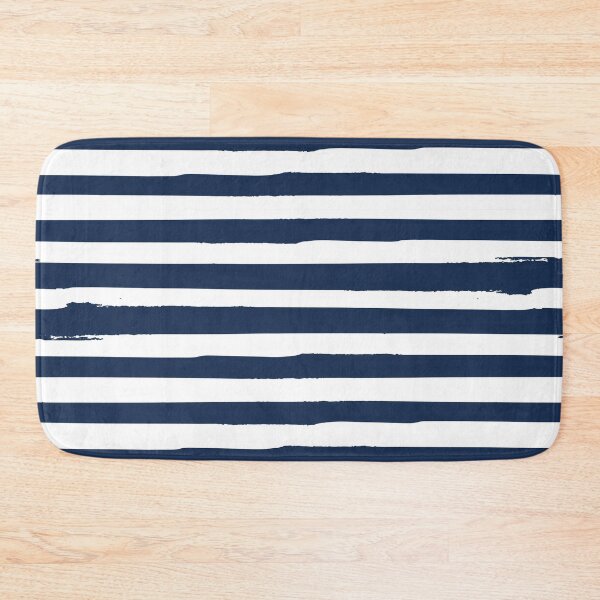 Item preview, White and Navy Blue Stripes designed and sold by kapotka.