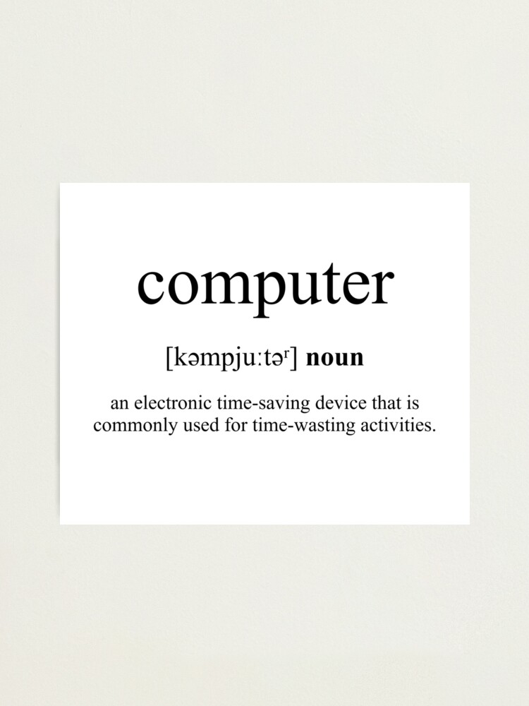 Definition Dictionary Collection" Photographic Print for