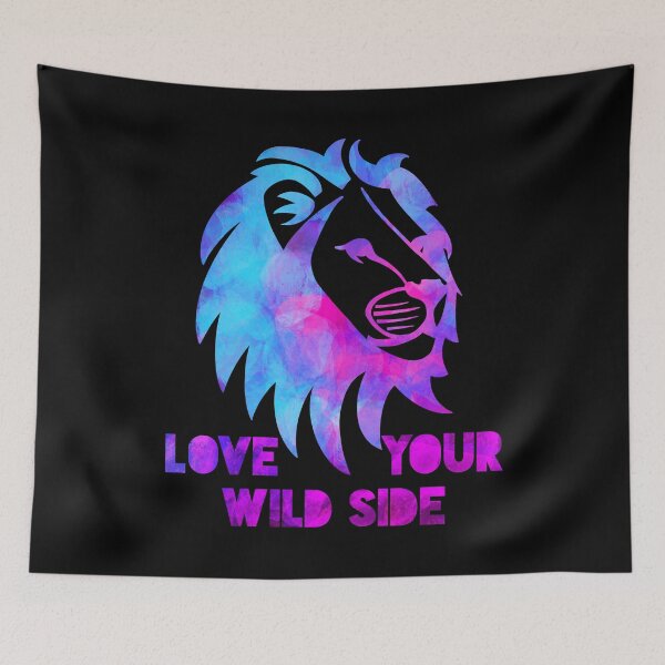 Item preview, love your wild side Black background  designed and sold by reasonablemunki.