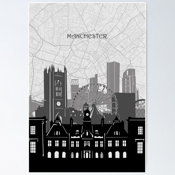 Item preview, manchester skyline designed and sold by BekimART2.