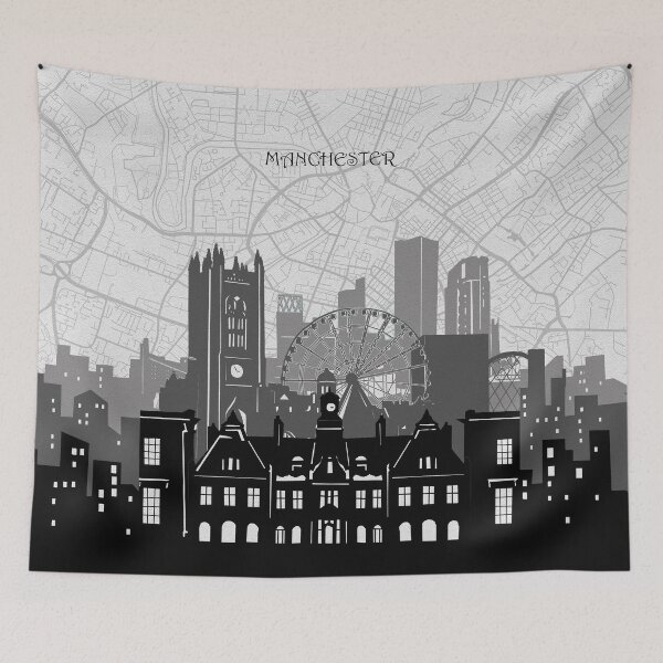 Item preview, manchester skyline designed and sold by BekimART2.