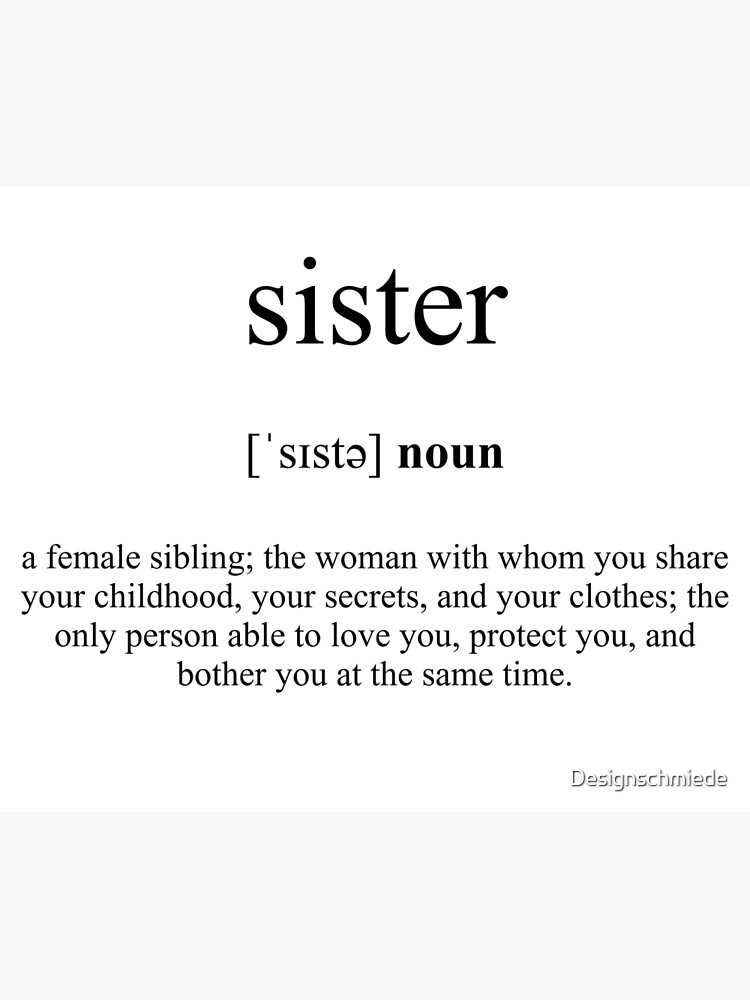 sister-definition-dictionary-collection-poster-by-designschmiede