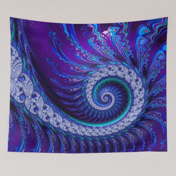Artikelvorschau, Attraktive Indigo-Spirale entworfen und verkauft von Elisabeth Lucas.