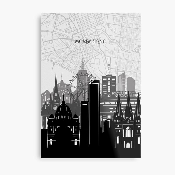 Item preview, melbourne skyline designed and sold by BekimART2.
