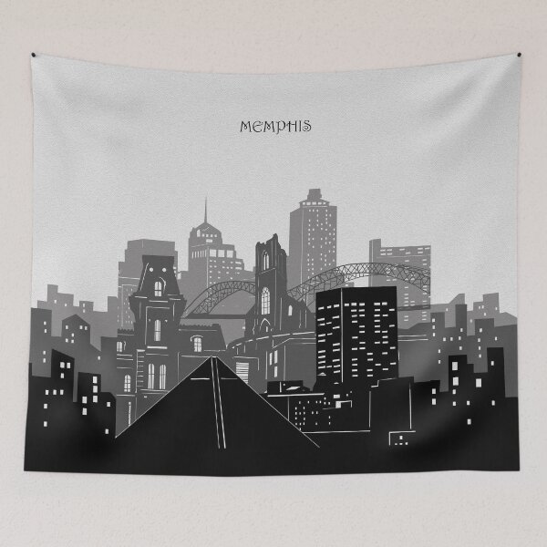 Item preview, memphis skyline designed and sold by BekimART2.