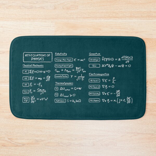 Item preview, Key Equations of Physics designed and sold by WisdomOfClouds.