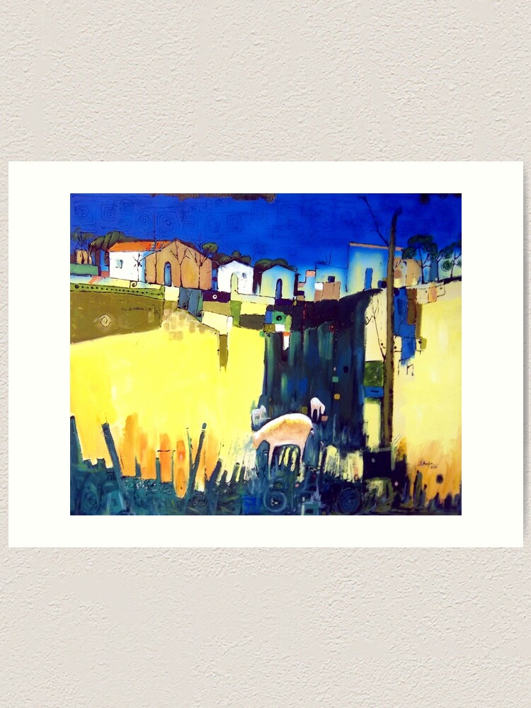 Thumbnail 1 of 3, Art Print, Approach To Town designed and sold by edy4sure.