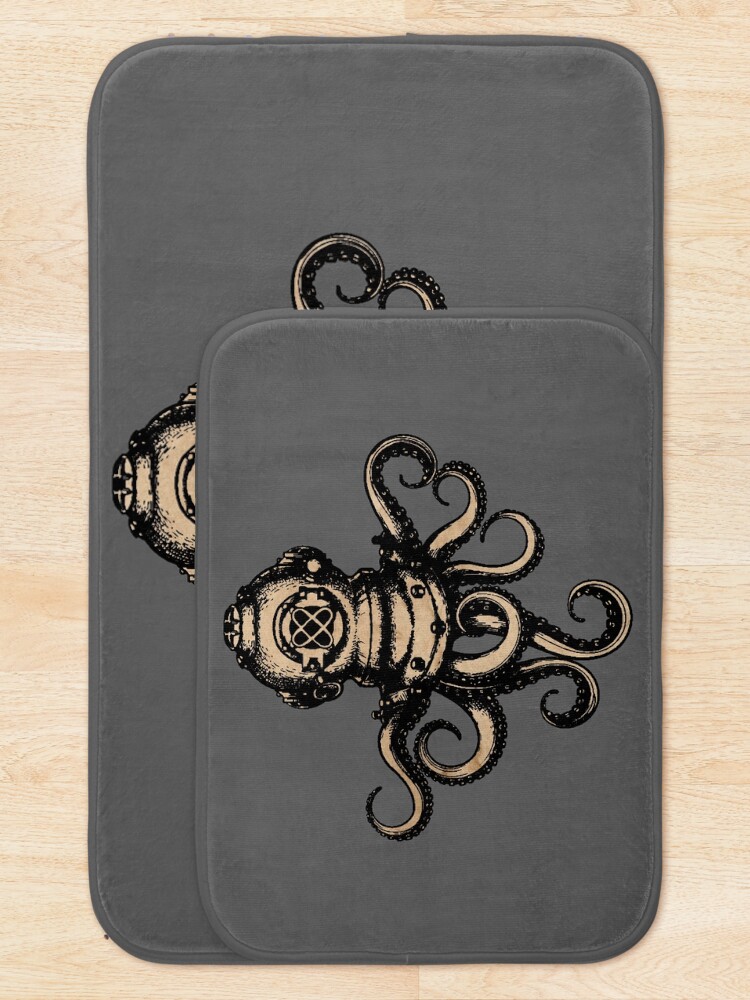 Alternate view of Steampunk Octopus Bath Mat