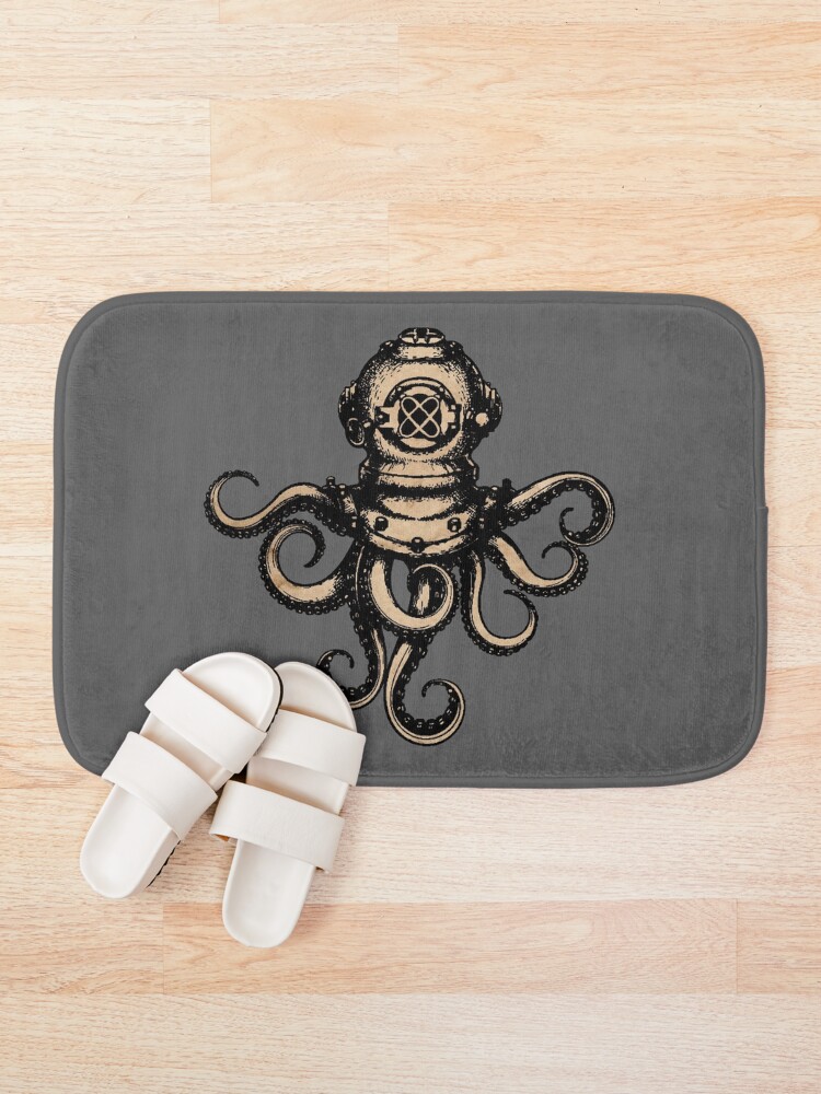 Alternate view of Steampunk Octopus Bath Mat