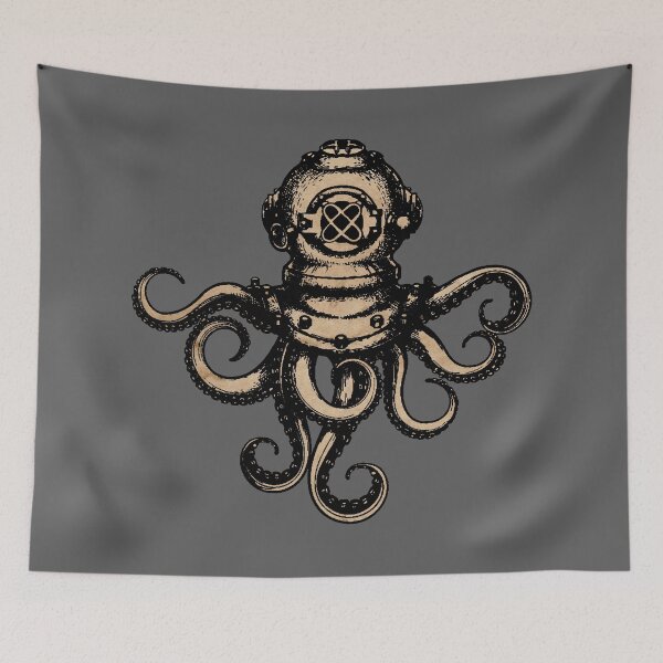 Item preview, Steampunk Octopus designed and sold by FantasySkyArt.