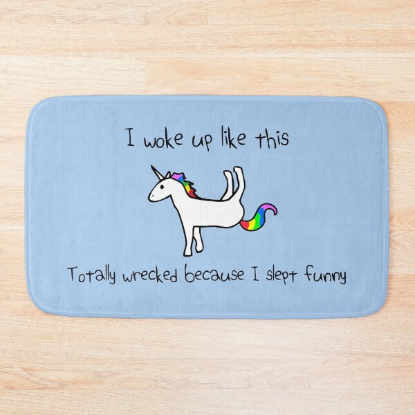 Item preview, I Woke Up Like This (Slept Funny Unicorn) designed and sold by jezkemp.