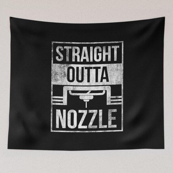 Item preview, Straight Outta Nozzle 3D Printer Filament Hobby designed and sold by MooonTees.