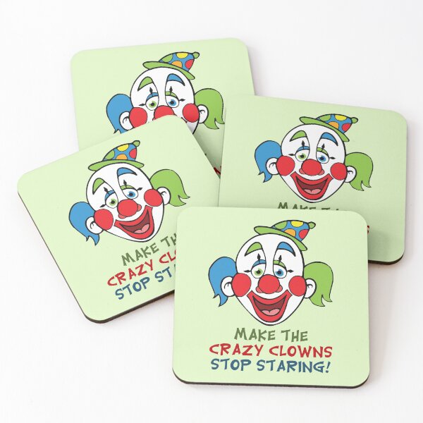 Item preview, Make the Crazy Clowns Stop Staring designed and sold by ironydesigns.