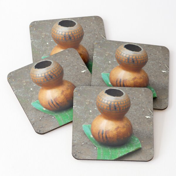 Item preview, Decorated Gourd, Calabash, Tribal Water Flask, Ethiopia, Africa designed and sold by worldways.