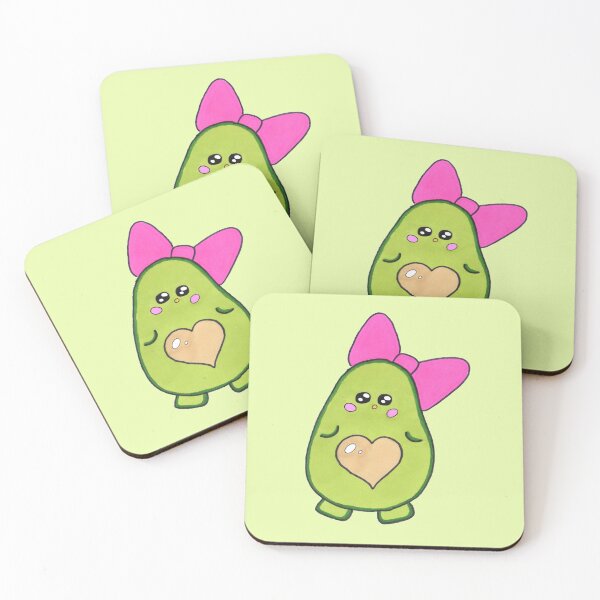 Item preview, Copy of My cute avocado on green background designed and sold by Kitten2525.