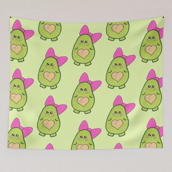 Item preview, Copy of My cute avocado on green background designed and sold by Kitten2525.