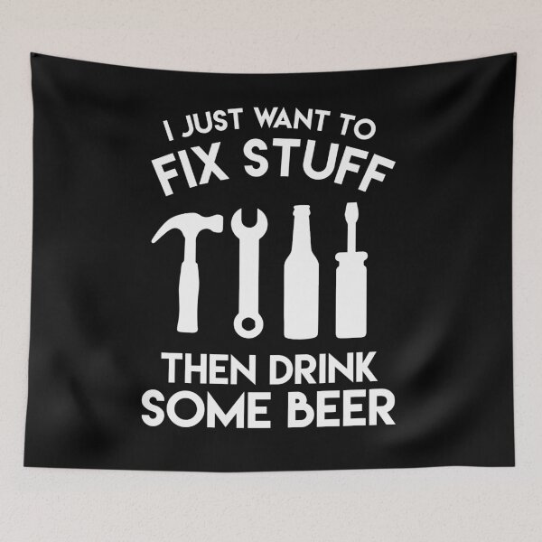 Item preview, Fix Stuff And Drink Beer Grandpa Dad Handy Man Gift designed and sold by TopDawgDesigns.