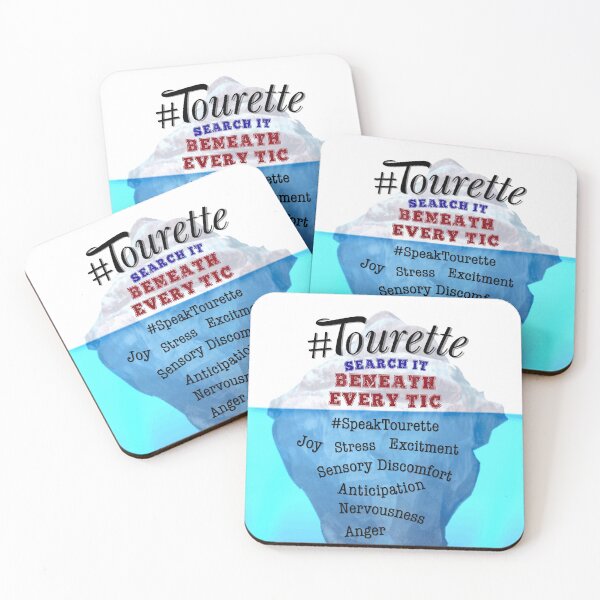 Item preview, Beneath Every TIC Iceberg , Tourette Syndrome Awareness , Tourettes designed and sold by MJDezigns.