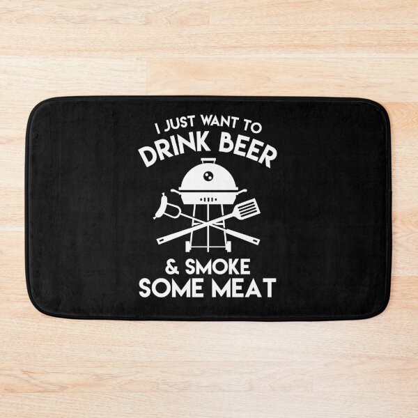 Item preview, Drink Beer And Smoke Meat BBQ Party Gift designed and sold by TopDawgDesigns.