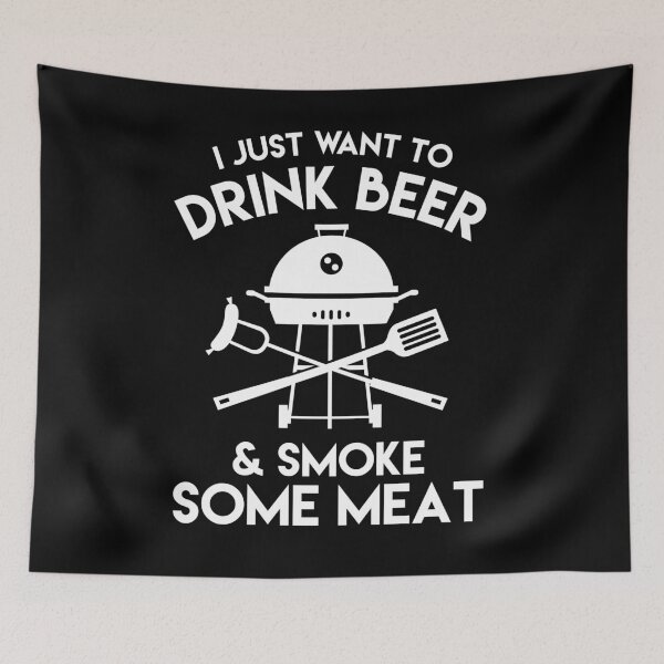 Item preview, Drink Beer And Smoke Meat BBQ Party Gift designed and sold by TopDawgDesigns.