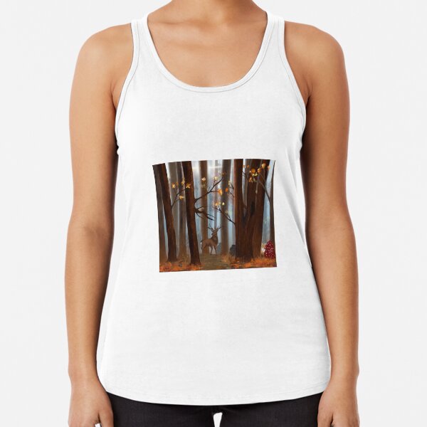 Autumn Forest Racerback Tank Top