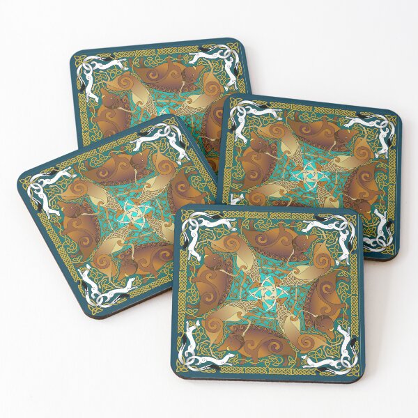 Item preview, Deer, wild boars, ermines - Deer, boars, ermines - Herten, everzwijnen, hermelijnen designed and sold by YannDachALaez.