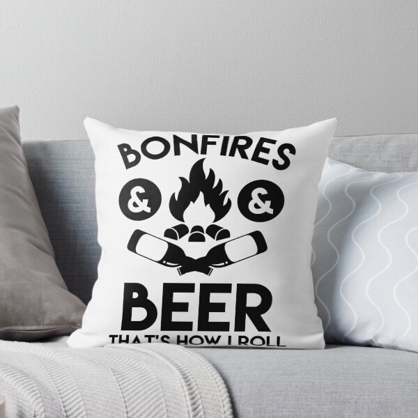 Item preview, Bonfire and Beer Camping Outdoors Drinking Gift designed and sold by TopDawgDesigns.
