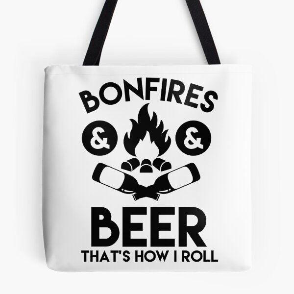 Item preview, Bonfire and Beer Camping Outdoors Drinking Gift designed and sold by TopDawgDesigns.