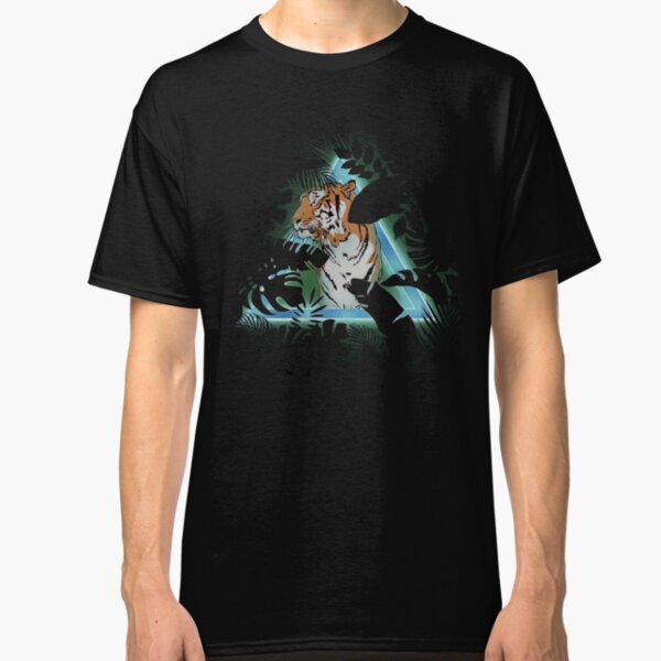 Tigre en soirée T-shirt classique
