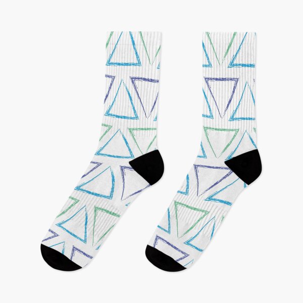 Item preview, Triangular Peaks Pattern - Blue, Green & Purple #184 designed and sold by Natural Collective.
