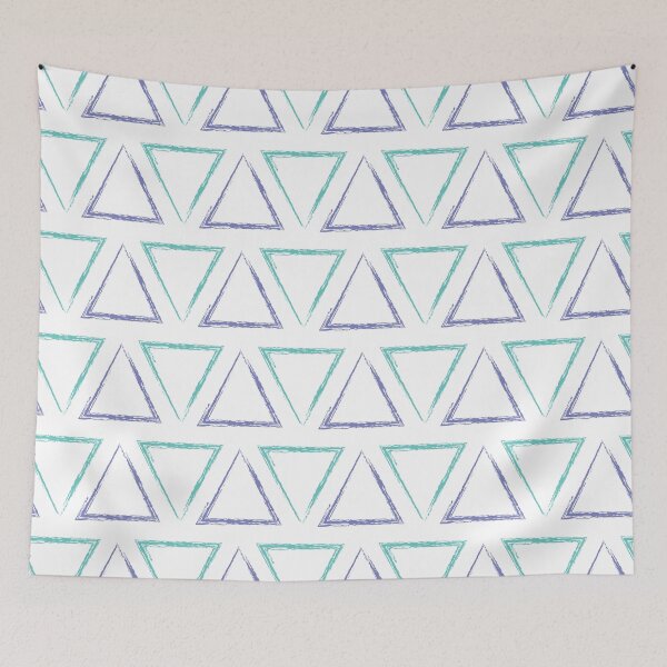 Item preview, Triangular Peaks Pattern - Purple & Teal #425 designed and sold by Natural Collective.