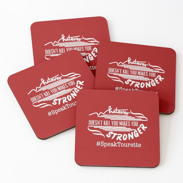 Item preview, #Tourettes - What doesn’t kill you makes you stronger - Tourette Syndrome Awareness designed and sold by MJDezigns.
