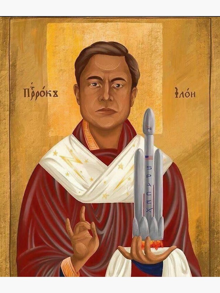 God Elon Musk Premium Matte Vertical Poster sold by Dan Hall | SKU