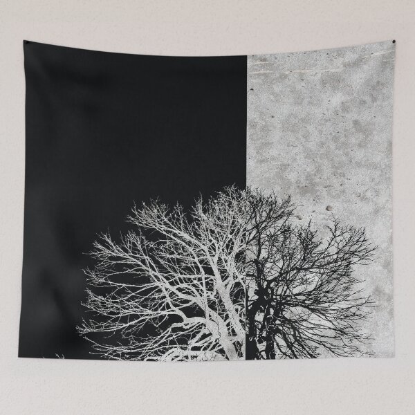 Item preview, Natural Outlines - Tree Black & Concrete #295 designed and sold by Natural Collective.
