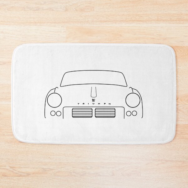 Item preview, Triumph Spitfire 4 Mk2 classic car outline graphic (black) designed and sold by soitwouldseem.