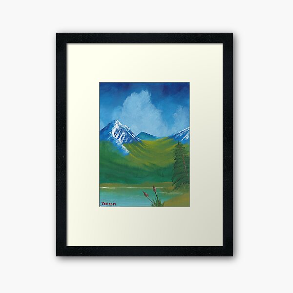 Cloudy Skies over Eppi'den Framed Art Print